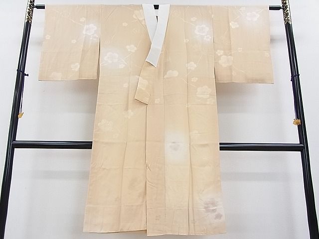 平和屋着物■上質な長襦袢　無双仕立て　友禅　枝花文　暈し染め　逸品　DZAA8020kh5 平和屋着物□上質な長襦袢 無双仕立て 友禅 枝花文 暈し染め