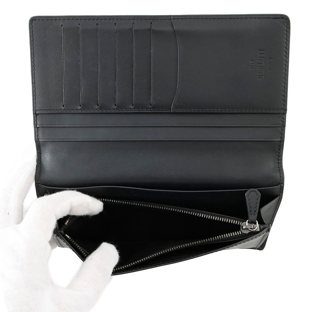 ベルルッティ 長財布 カリグラフィ レザー Berluti 財布 メンズ - メルカリ