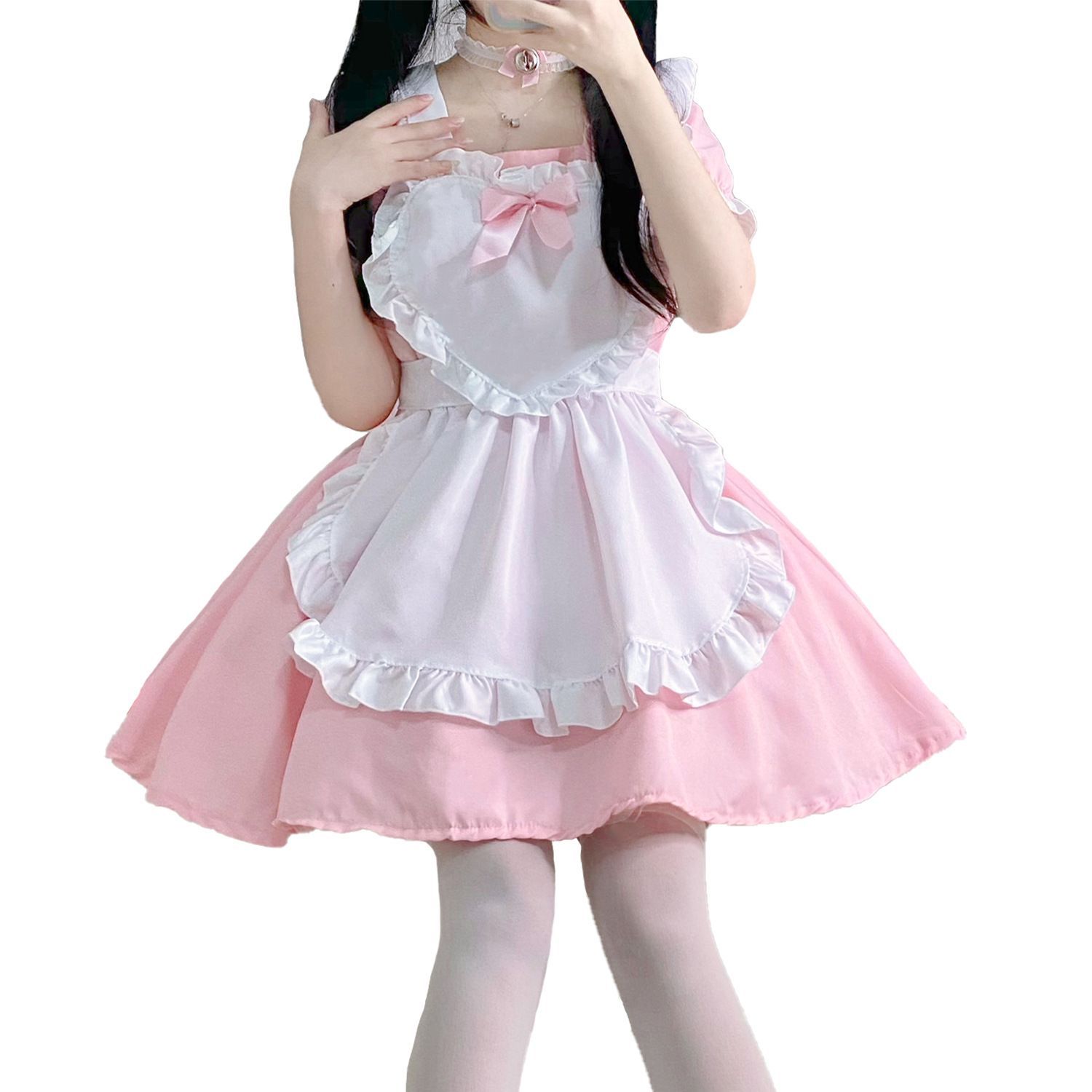 アリス風ロリータメイド服 キュートなアリス風ロリータメイド服ワンピース コスプレ衣装