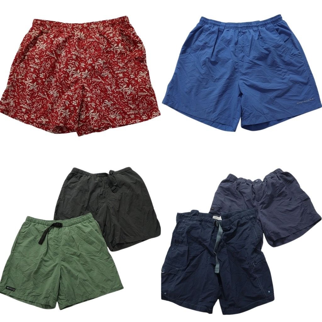 古着卸 columbia ショートパンツ 6枚セット メンズ M |L パームツリー ワンポイント 無地 総柄 古着 NA4898