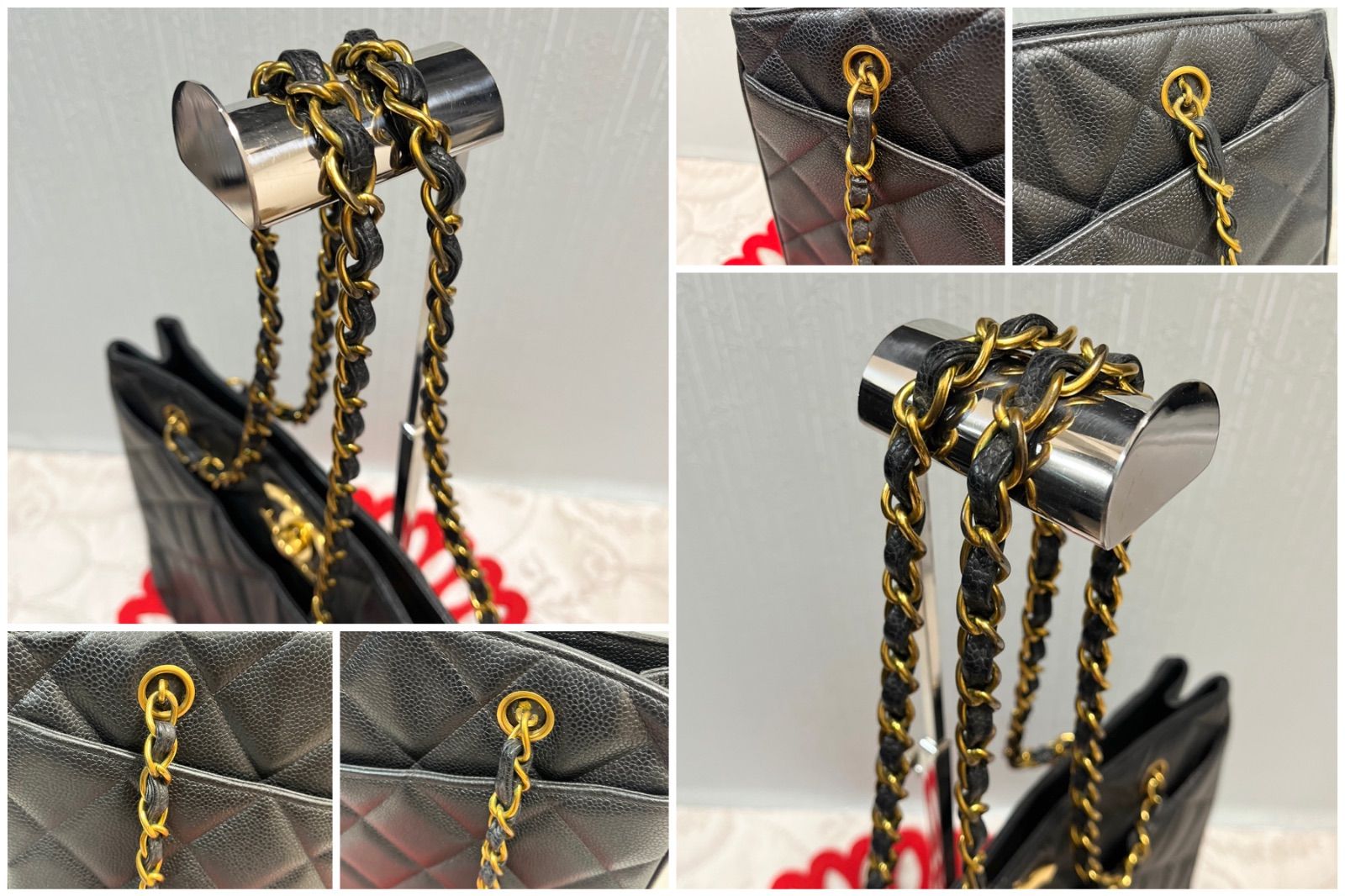 希少 極上美品 シャネル CHANEL 高級 チェーン トート バッグ