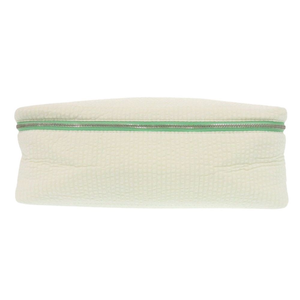 未使用 エルメス カブリオル トゥーゴー MM ポーチ ホワイト コットン  