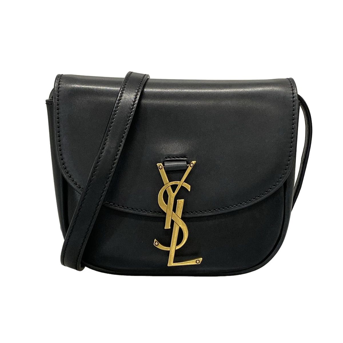 SAINT LAURENT PARIS サンローランパリ ショルダーバッグ カイア スモールサッチェル 619740 黒 レザー