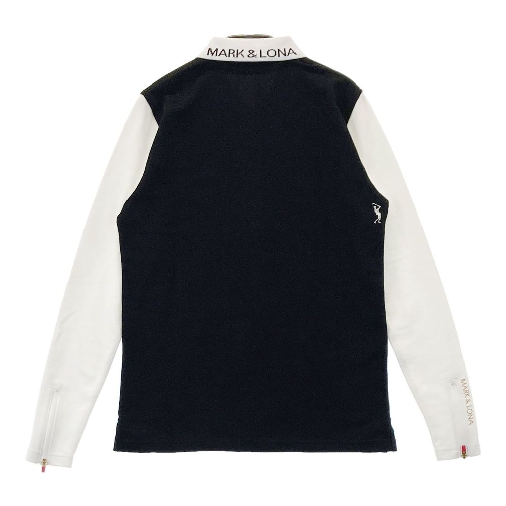 サイズ：M MARK&LONA マークアンドロナ ハーフジップ 長袖ポロシャツ