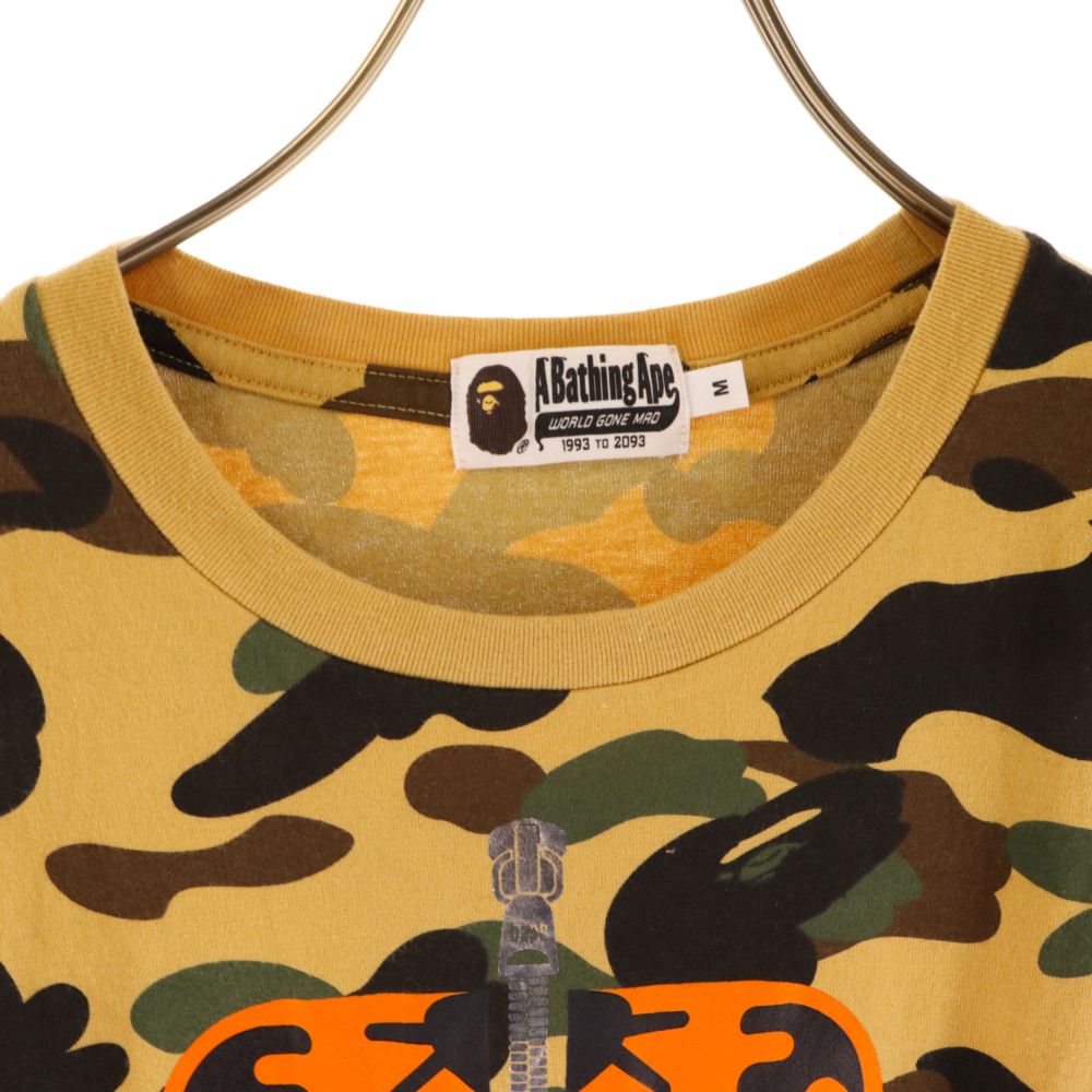 国内配送★A BATHING APE★背中ロゴが可愛い タイガー 半袖T 2色 A BATHING APE (アベイシングエイプ) タイガー柄 プリント