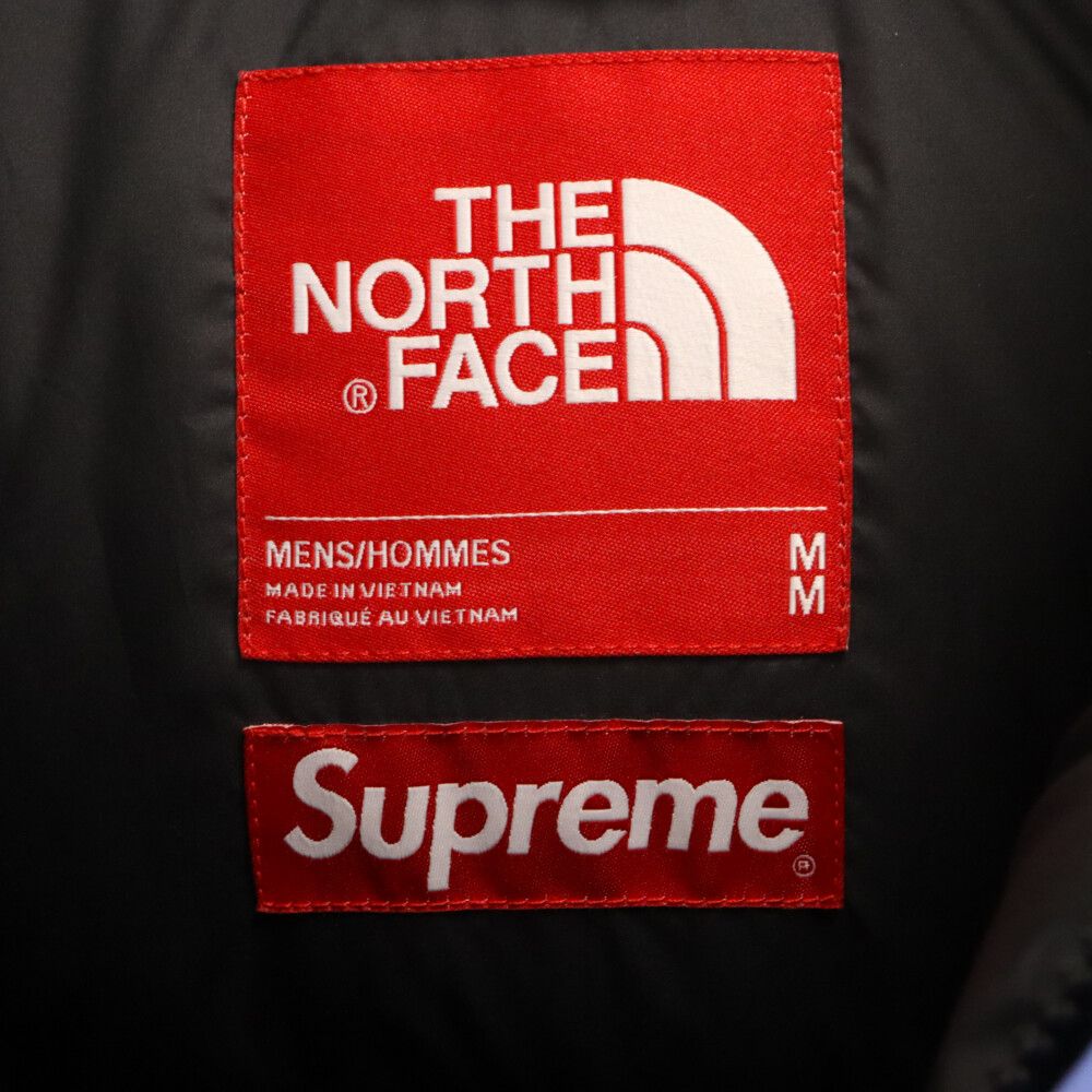 SUPREME (シュプリーム) 17AW ×THE NORTH FACE MOUNTAIN BALTORO JACKET ザノースフェイス  マウンテンバルトロ ナイロンダウンジャケット 雪山 ホワイト/ブルー ND91701I