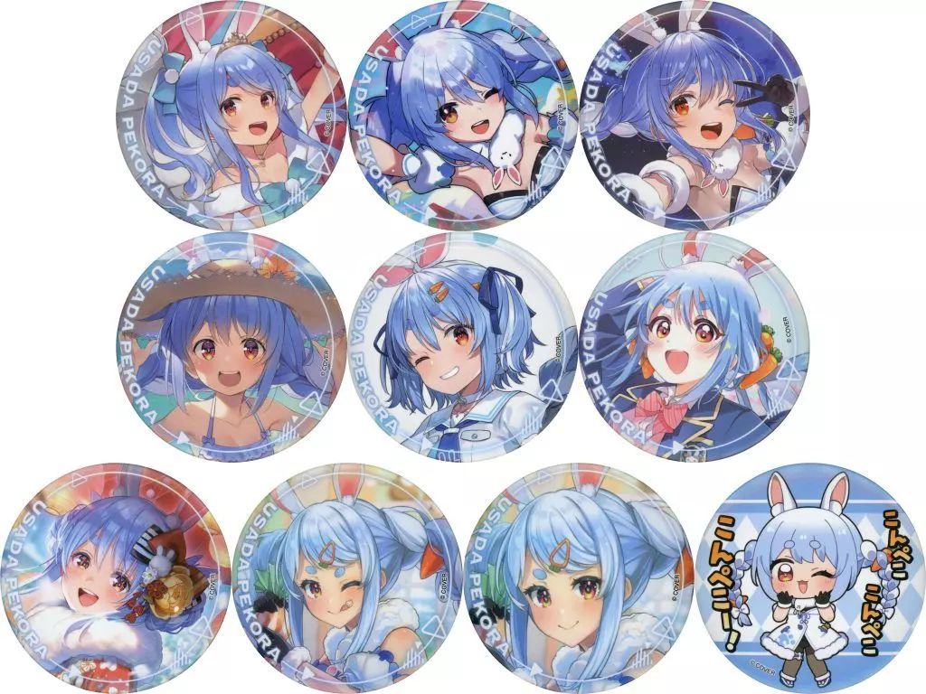 中古】バッジ・ビンズ 全10種セット 「バーチャルYouTuber