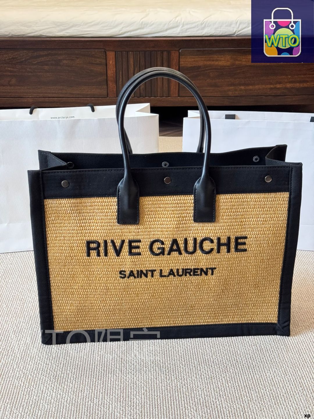 VIPセール【関税込み】SAINT LAURENT ラフィアトートバック SAINT LAURENT トート（ラフィア） | Saint Laurent サン
