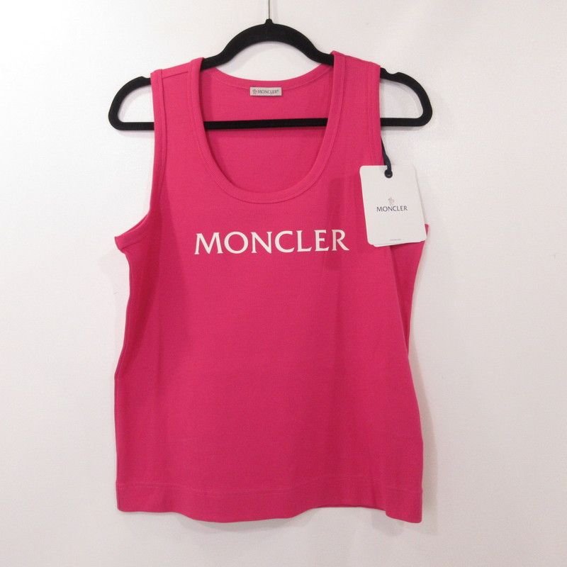 モンクレール MONCLER  未使用 タグ付 8086800 82672 562 フリル メッシュ タンクトップ ピンク XS レディース ランクS 売れ筋商品|||アパレル 【中古】 姫路東店】 中古 MONCLER | モンクレール タンクトップ