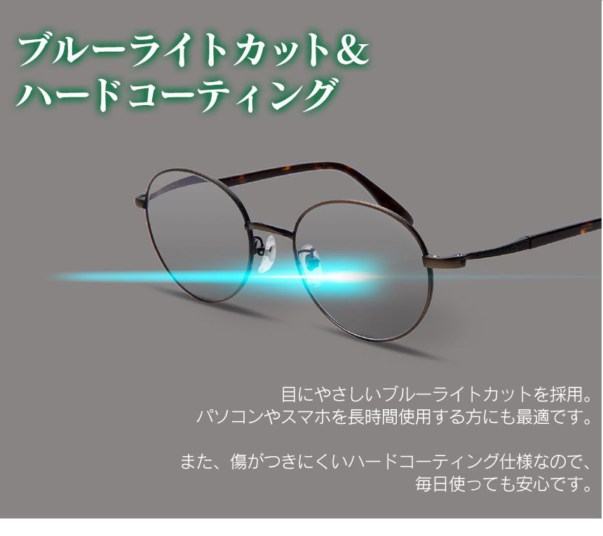 老眼鏡 中度レンズ