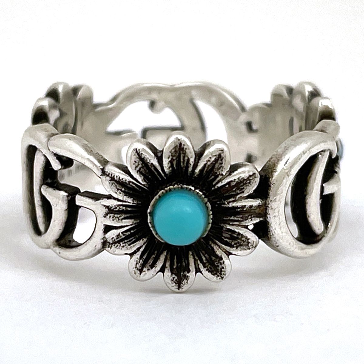 グッチ GUCCI ダブルG マザーオブパール リング 指輪 フラワー リング