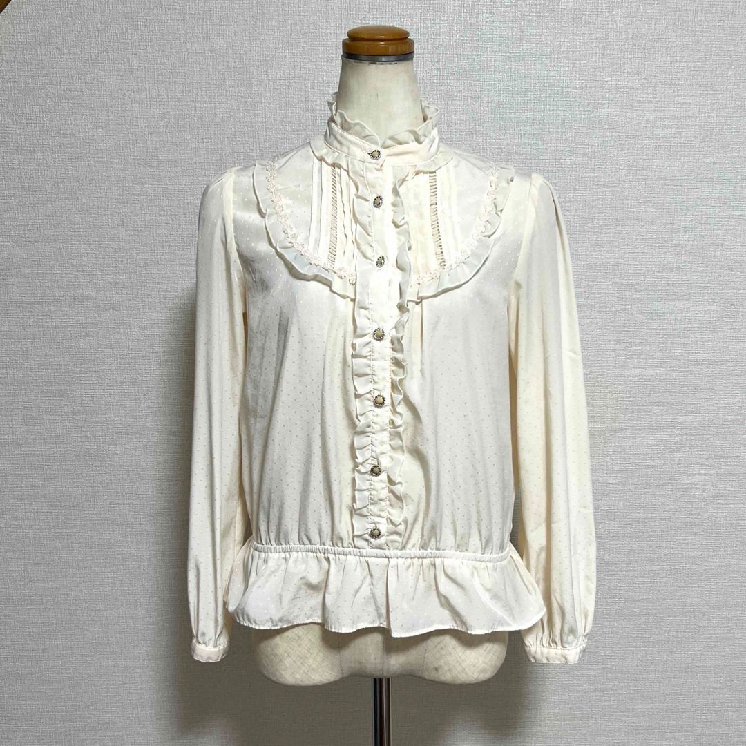 axes femme アクシーズファム 長袖ブラウス トップス シャツ M