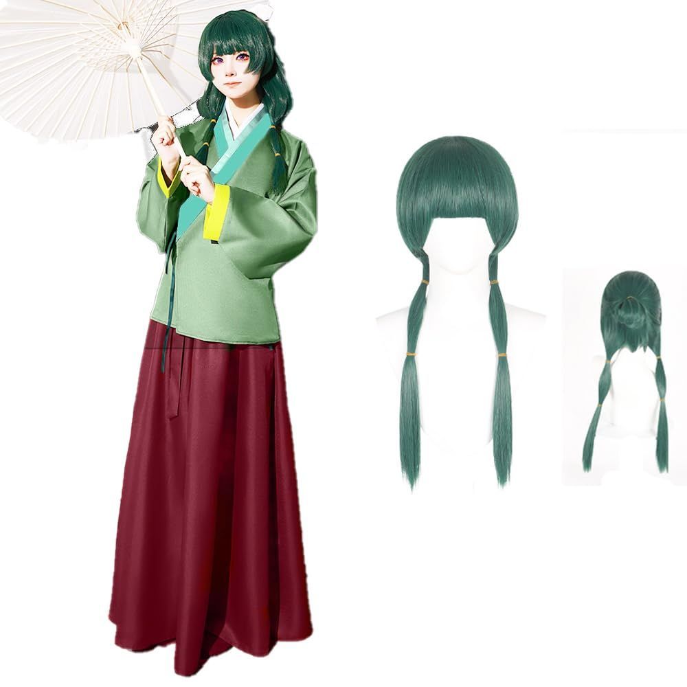 starcoscat 薬屋のひとりごと コスプレ マオマオ コスチューム ウイッグ付き 薬屋の独り言 コスプレ衣装 猫猫 壬氏 ハロウィン仮装 漢服 学園祭 文化祭 漫遊展 宮廷風 アニメ くすりやのひとりごと cosplay
