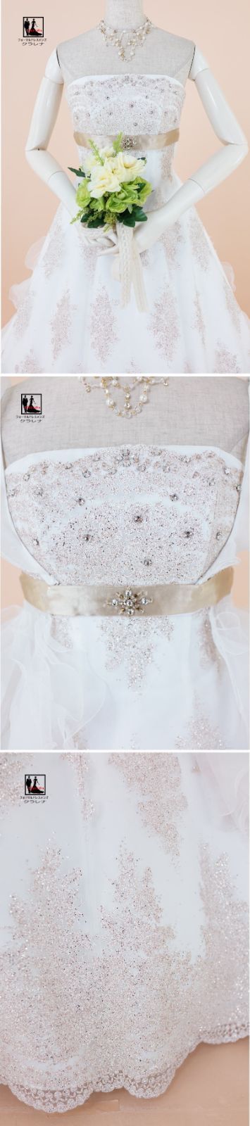 フォーマル衣装》 販売 クラレナの ネックレス イヤリング付き Rouge  