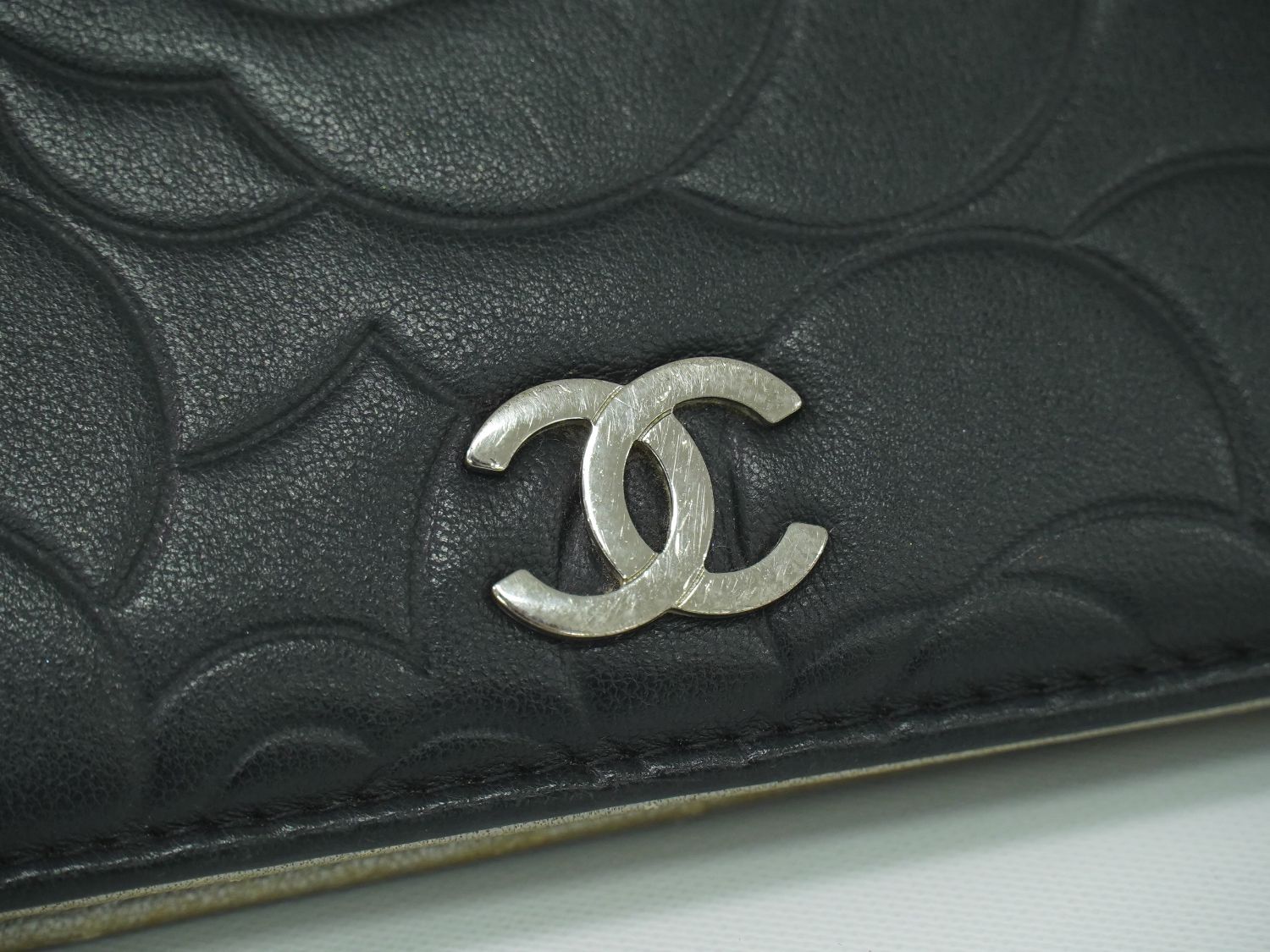 本物 CHANEL シャネル ココマーク カメリア 長財布 ロングウォレット  