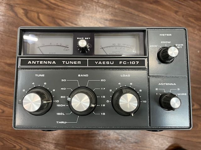 YAESU FC-107 アンテナチューナー Yaesu FC-107 HF band Manual type Antenna tuner Late model