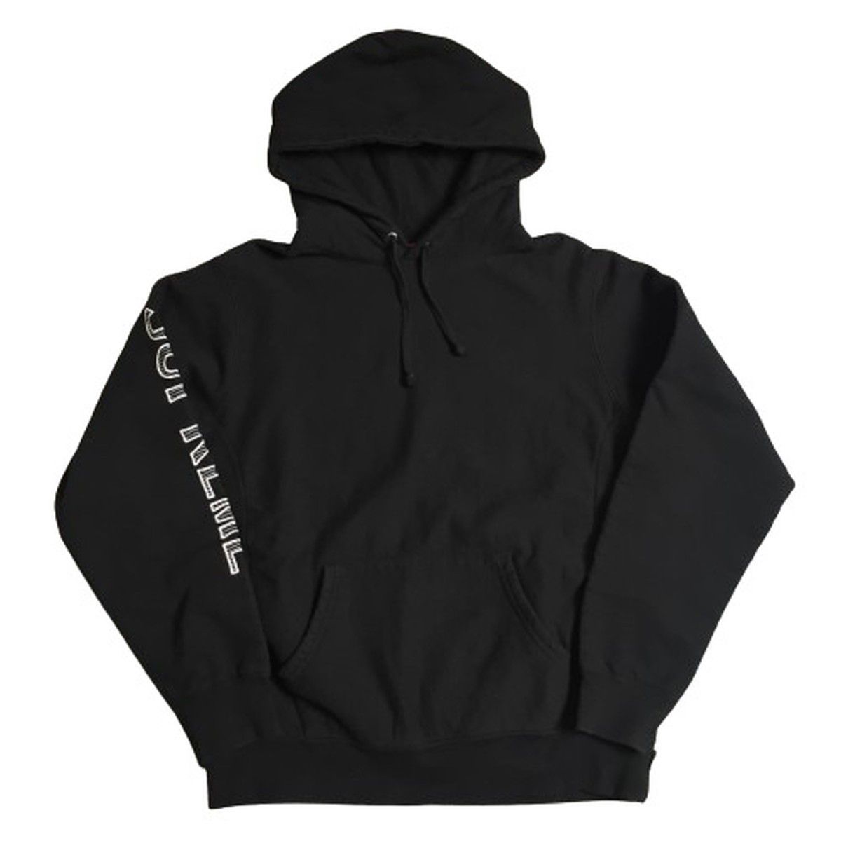Supreme シュプリーム 18SS Sleeve Embroidery  スウェットパーカーブラック