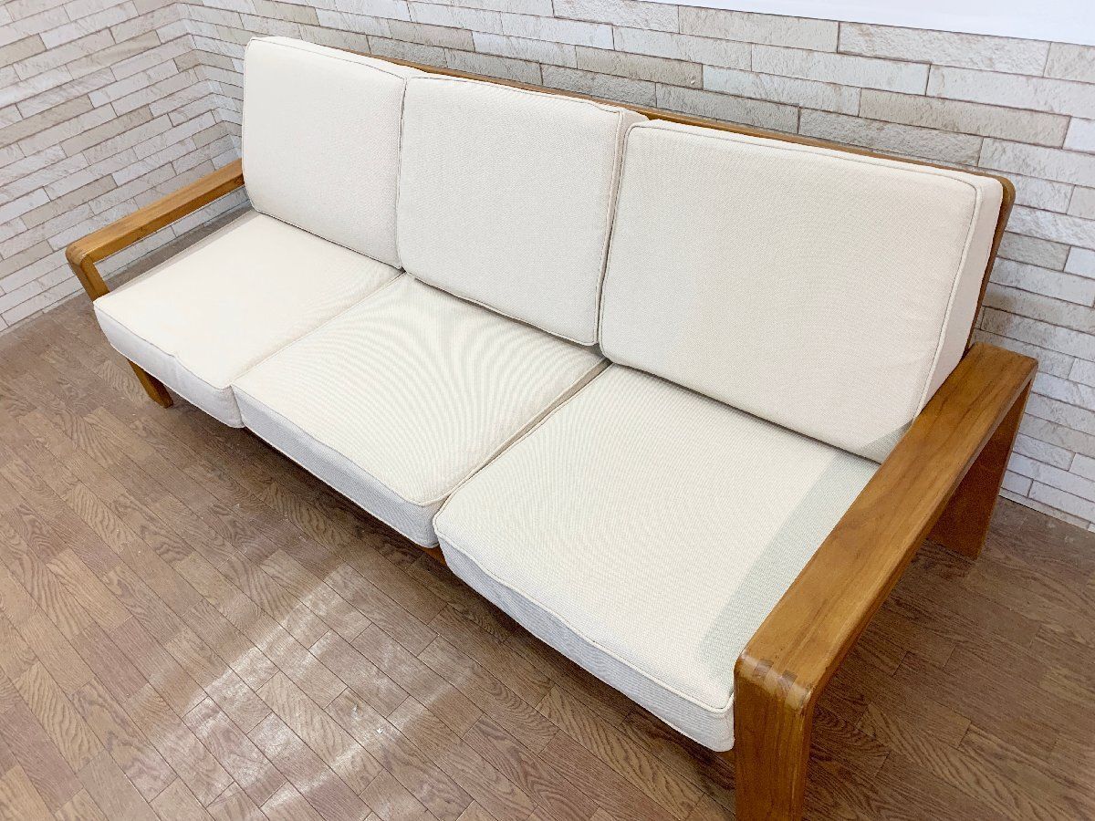 SCANTEAK ソファセット KUL 3人掛け チーク無垢材 家具 d3498 シンガポール製スキャンティーク（SCANTEAK）のチーク無垢材3人