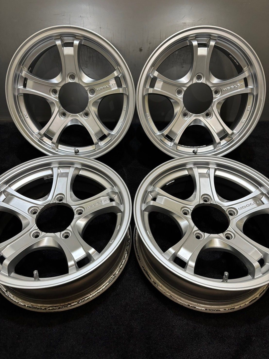 KEELER 16インチ 5.5J 22 139.7 5H アルミホイール 4本 ジムニー 2-K180
