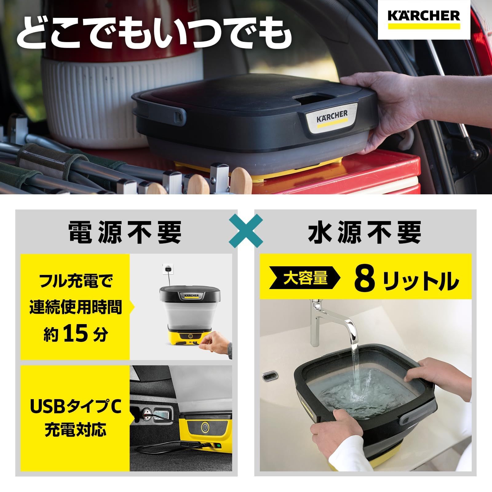 KARCHERケルヒャー マルチクリーナー OC3 コードレス洗浄機 OC 3 - マルチクリーナー（コードレス） | ケルヒャー