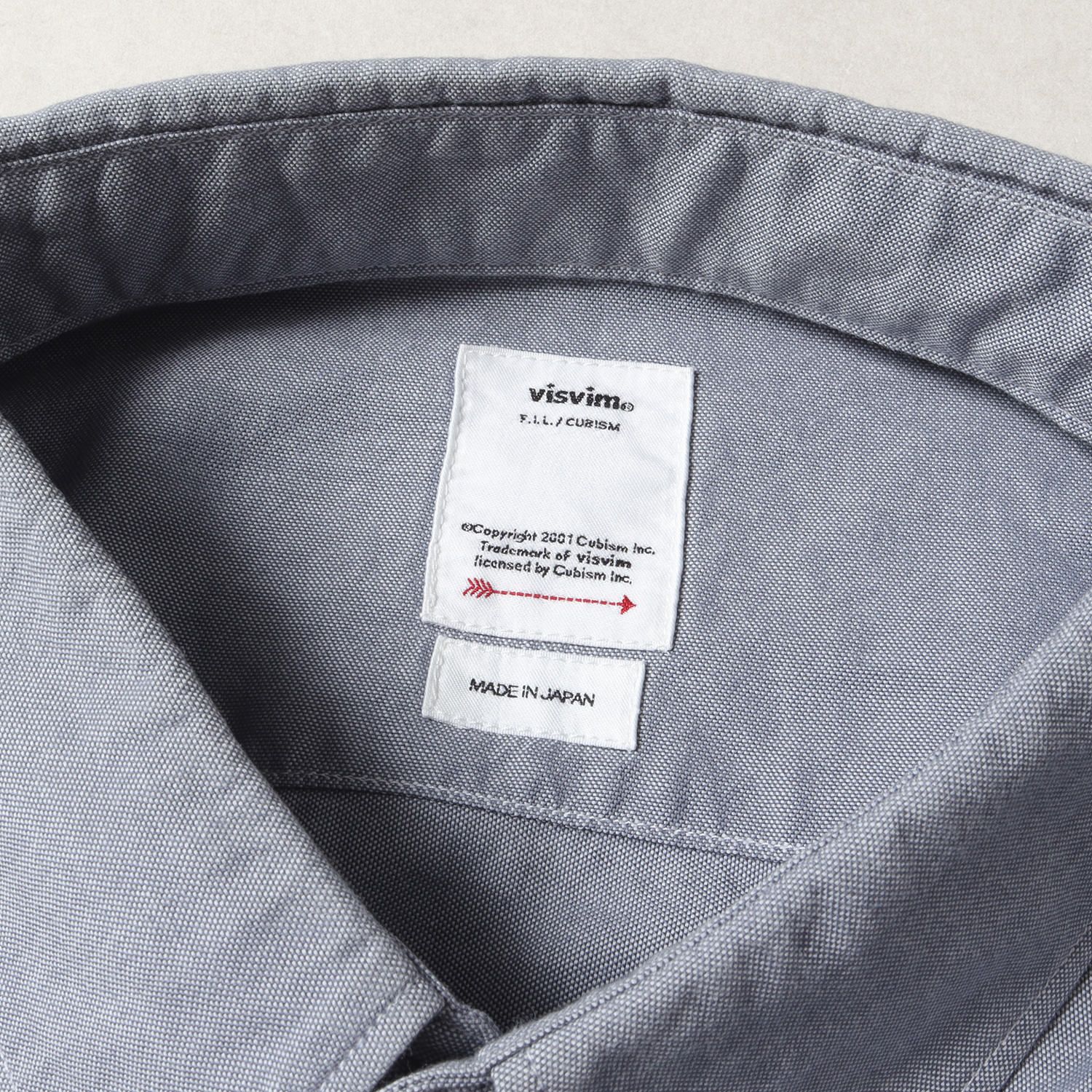 visvim ブルー長袖シャツ レオパード柄 L visvim ブルー長袖シャツ レオパード柄 L