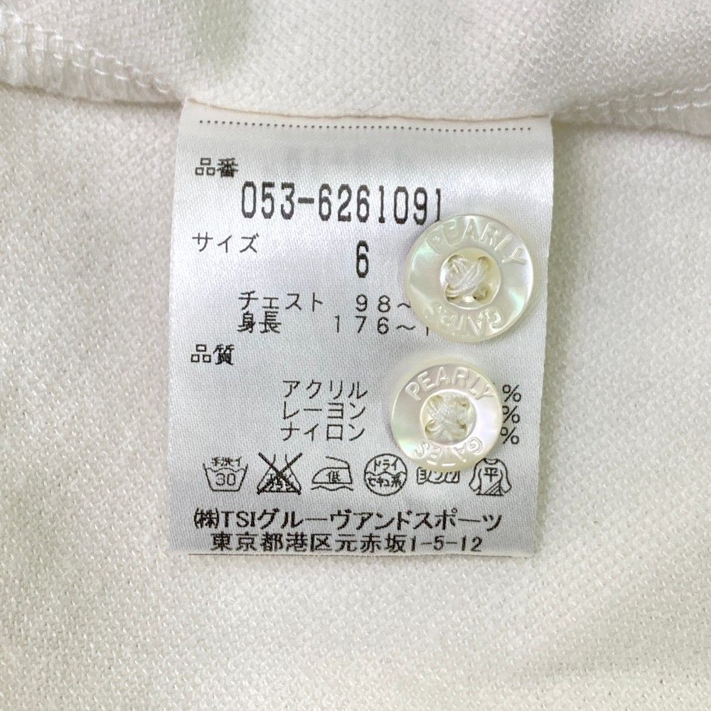 サイズ：6 PEARLY GATES パーリーゲイツ 長袖シャツ ボタンダウン