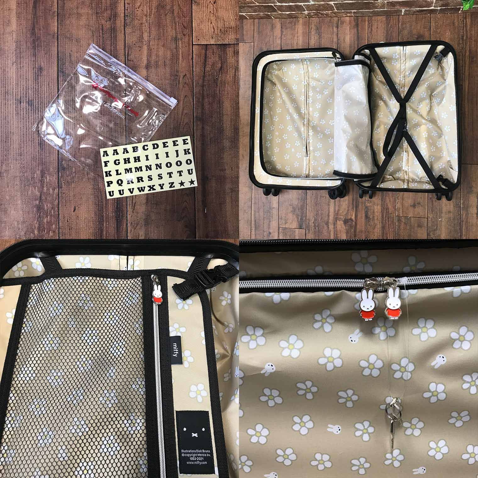 新品】ミッフィー キャリーケース Sサイズ 30L ファスナー