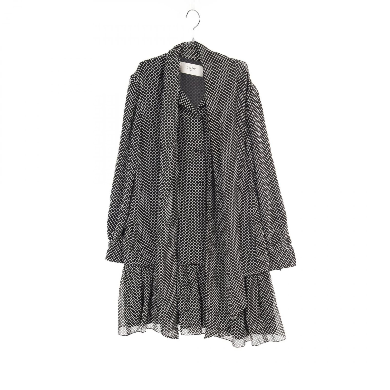 セリーヌ CELINE ワンピース 2R353150E シルク ワンピース レディース Used A