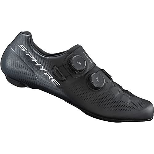 Shimano S-Phyre ブラック シューズ BOAダイヤル 43 ワイド シマノ(SHIMANO) サイクリングシューズ ワイドサイズ 43(27.2)