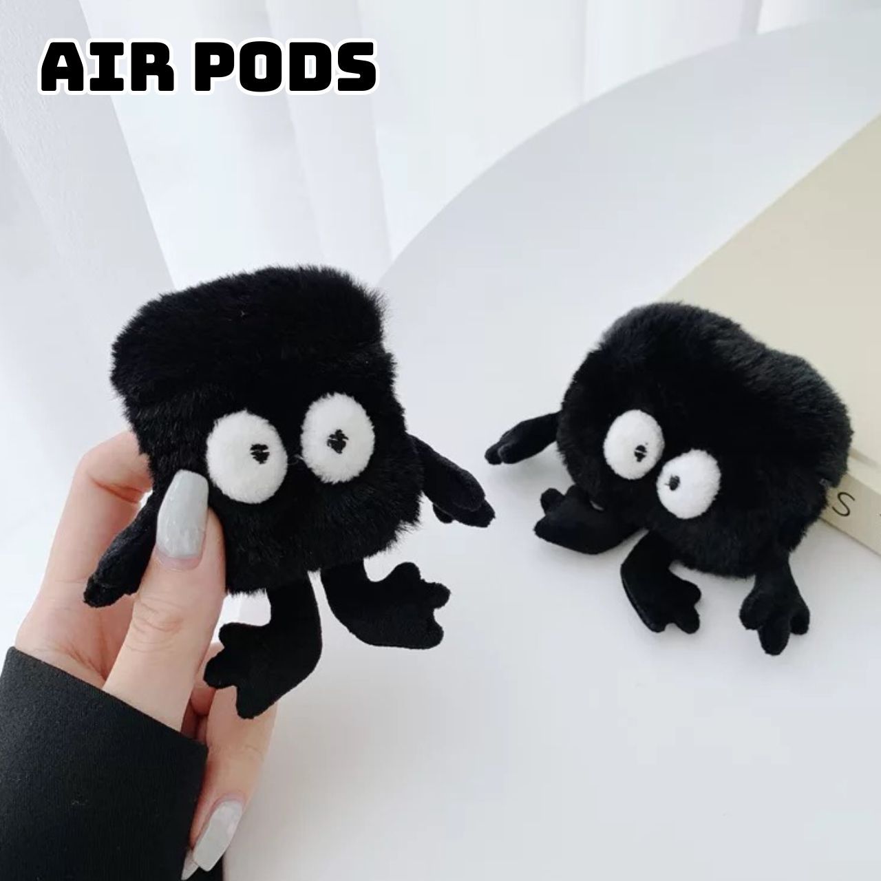 AirPods pro ケース エアーポッズ まっくろくろすけ - メルカリ