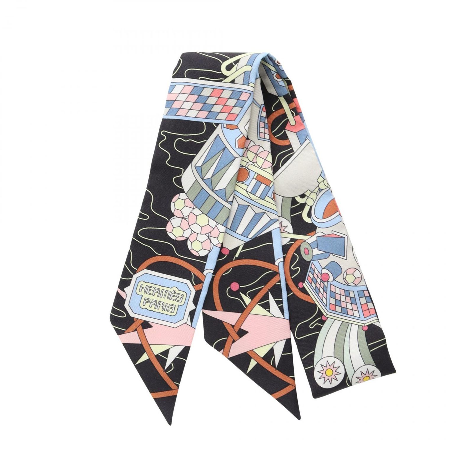 エルメス HERMES スカーフ ツイリー ODYSSEY シルク ツイリー