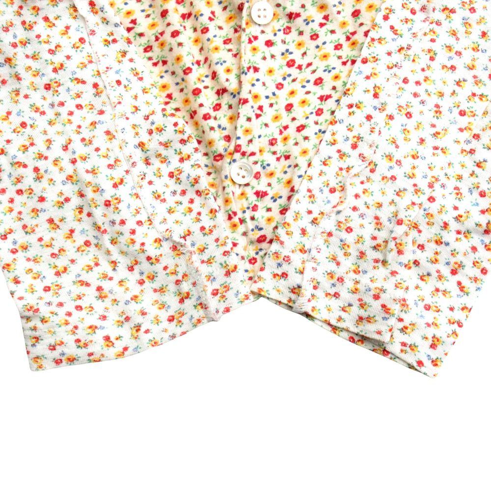 良品 06ss tricot COMME des GARCONS トリココムデギャルソン 製品洗い加工 花柄 カットソー カーディガン インサイドアウト レディース 古着 中古 良品 06ss tricot COMME des GARCONS トリココムデギャルソン