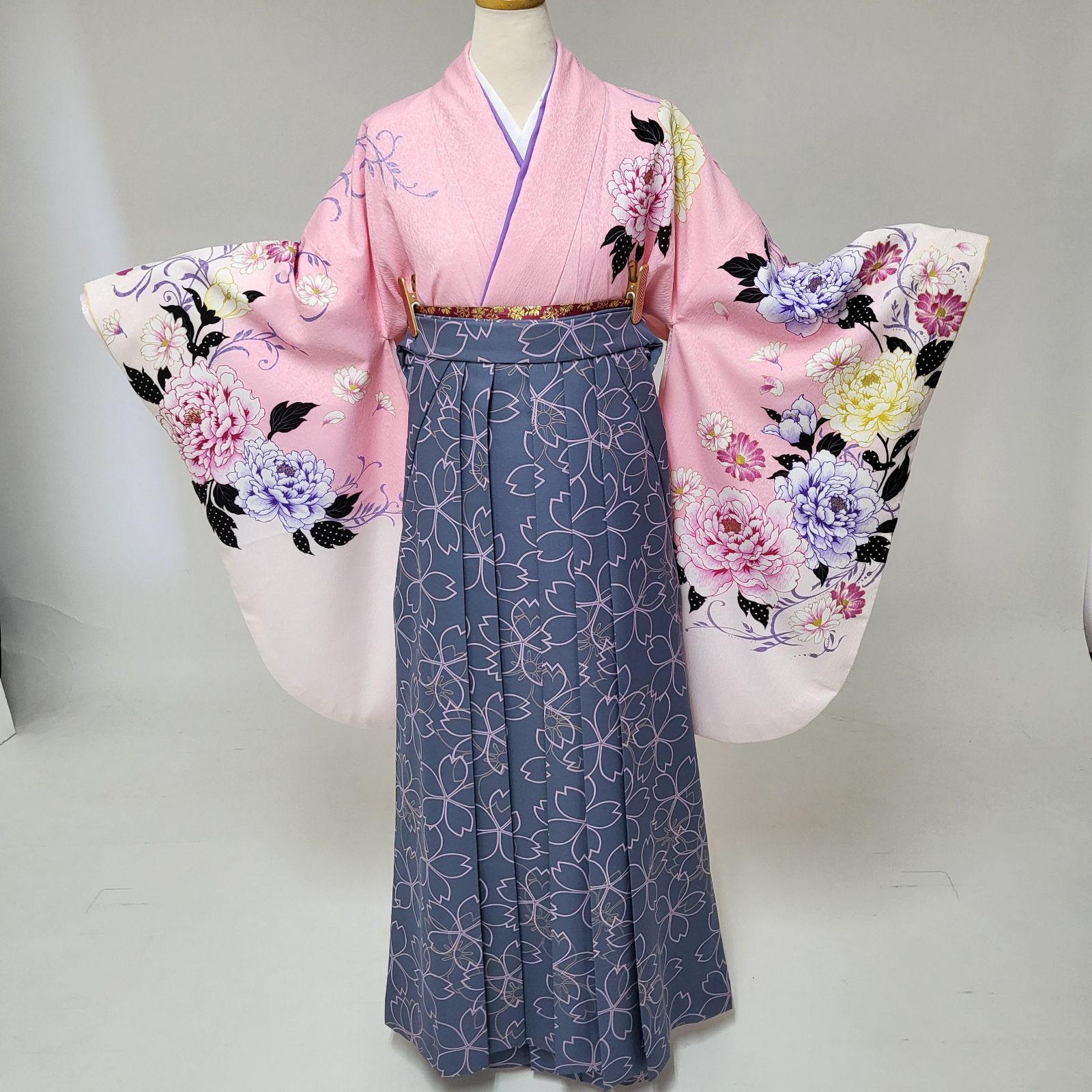 卒業式袴セット ヒロミチ・ナカノ 紐下 87cm 卒業式袴セット ヒロミチ