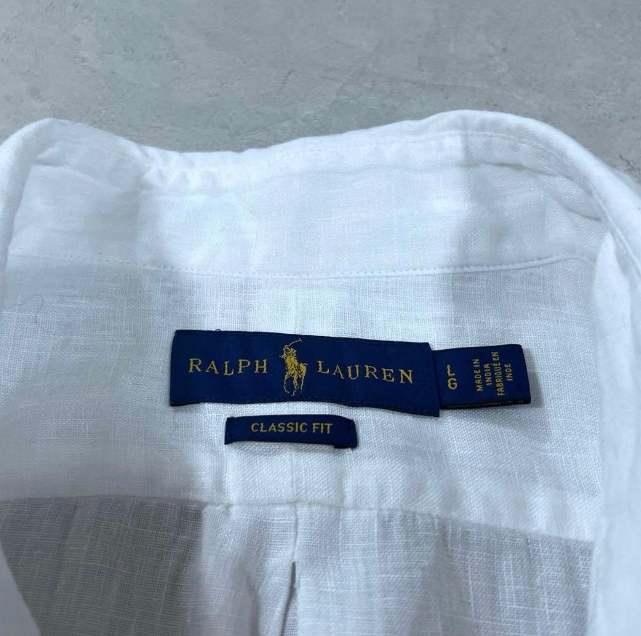 リネンボタンダウンシャツ 半袖