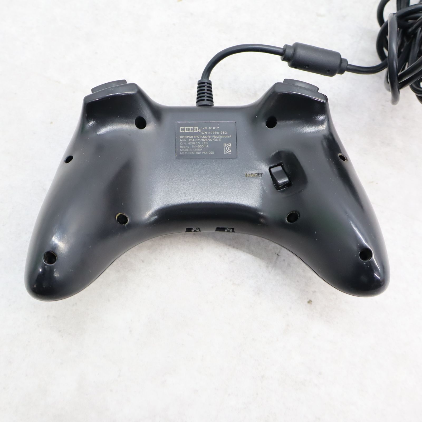 ∨ ｜有線 コントローラー PS4 USB接続｜HORI ホリ ｜ブラック