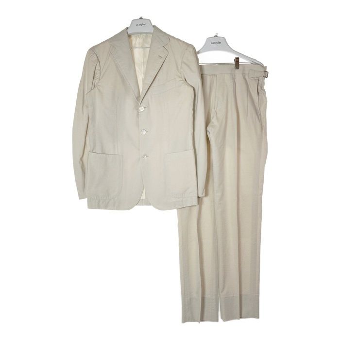 ★RING JACKET MEISTER リングヂャケット RT022S67G シアサッカー セットアップ ベージュ size46