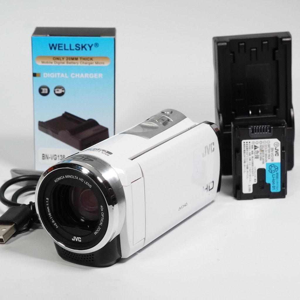 【動作〇】JVC ハンディカメラ GZ-HM33 ホワイト 動作〇】JVC ハンディカメラ GZ-HM33 ホワイト 著し