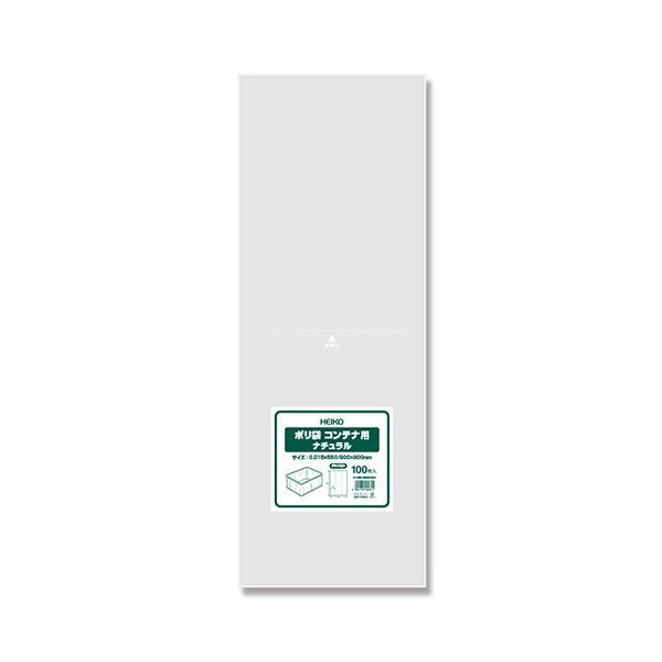 シモジマHEIKO コンテナ用ポリ袋 ナチュラル 006630033 1セット 500枚 100枚×5パック