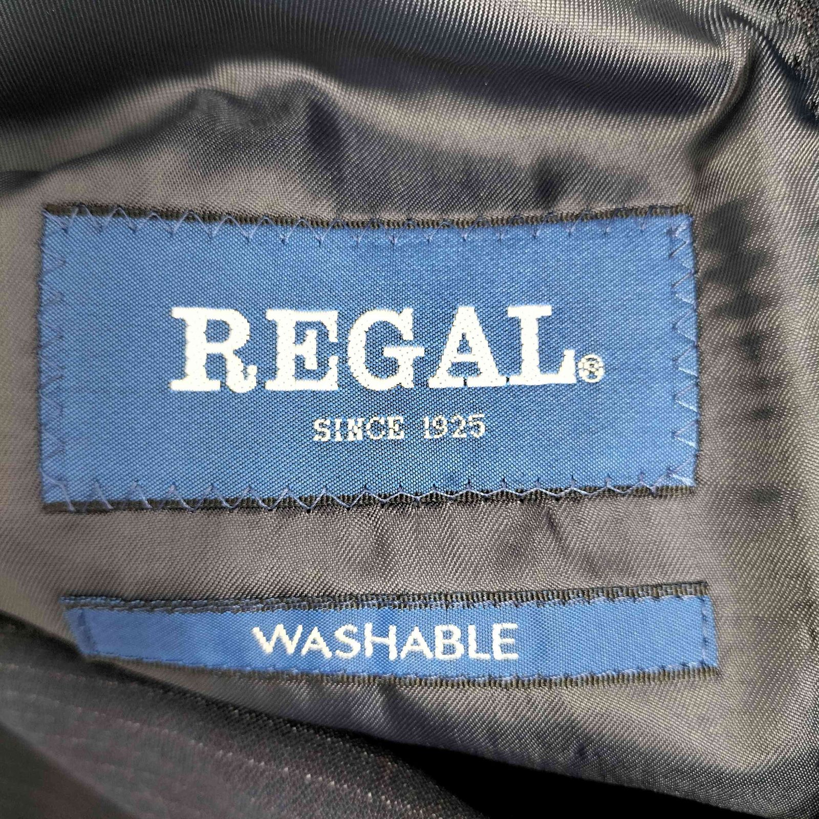 REGAL リーガル セットアップスーツ WASHABLE ネイビー ストライプ REGAL リーガル セットアップスーツ WASHABLE ネイビー ストライプ