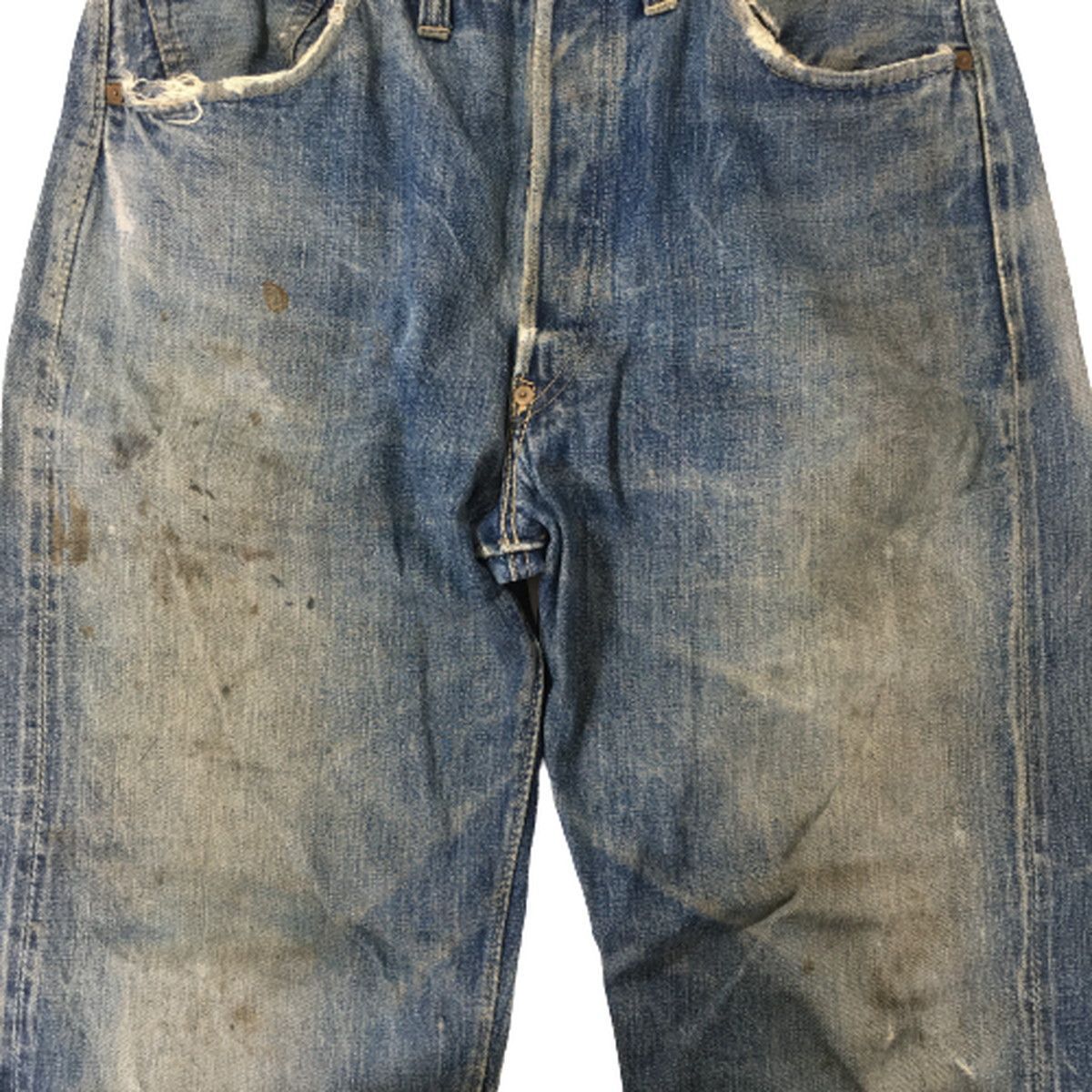 Levi's / リーバイス | Vintage / ヴィンテージ 1937 モデル 501XX オリジナル 1936-1941 片面Big E  針シンチバッグ 隠しリベット セルビッチ デニム パンツ ボーイズ | ー | インディゴ | メンズ