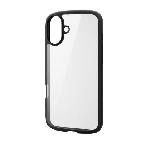 【新品・5営業日で発送】iPhone16Plus／タフスリムライトケース／フレーム／ブラック(PM-A24BTSLFCBK)