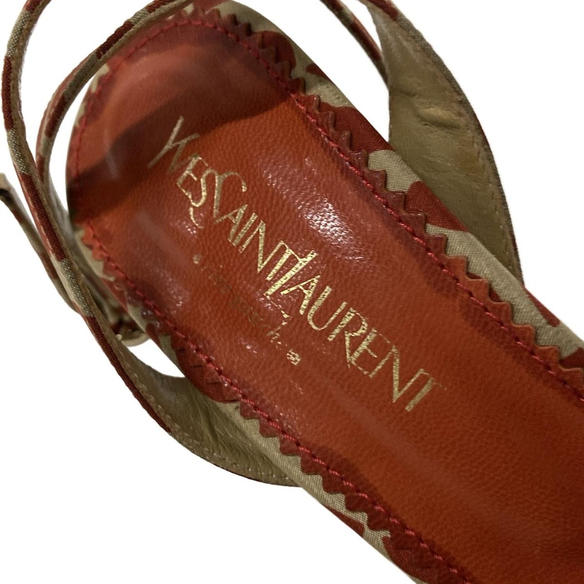 YSL イヴサンローラン リブゴーシュ レザーサンダル YvesSaintLaurent rivegauche (YSL)(イヴサンローランリヴゴーシュ