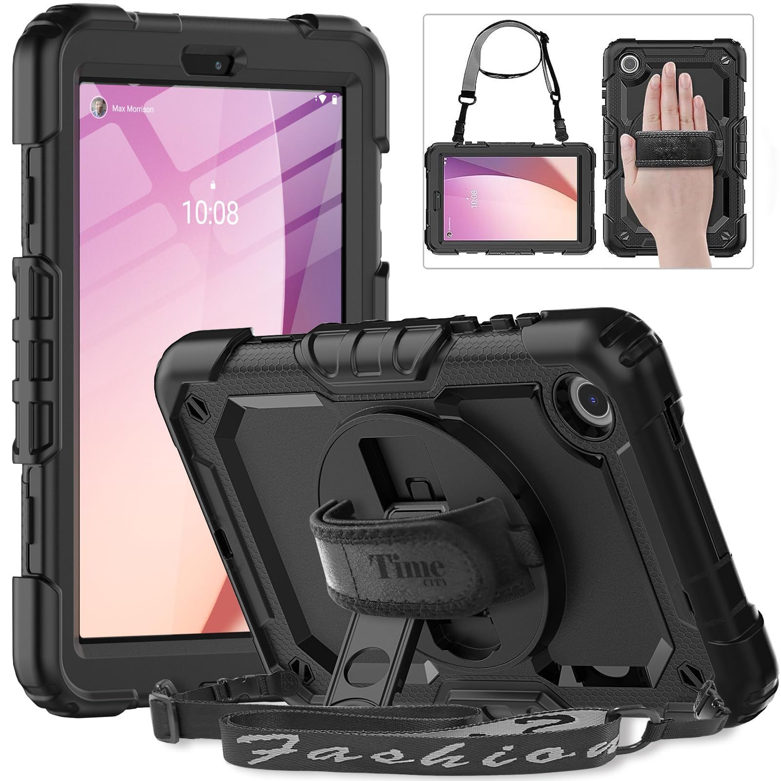 耐衝撃 1メートルテスト 頑丈 防塵 超便利 ケース 使いやすい 保護フィルム スタンド Gen 紐付き ペンホルダー PC製 4 th シリコン製 ぴったり M 8 い Lenovo Lenov