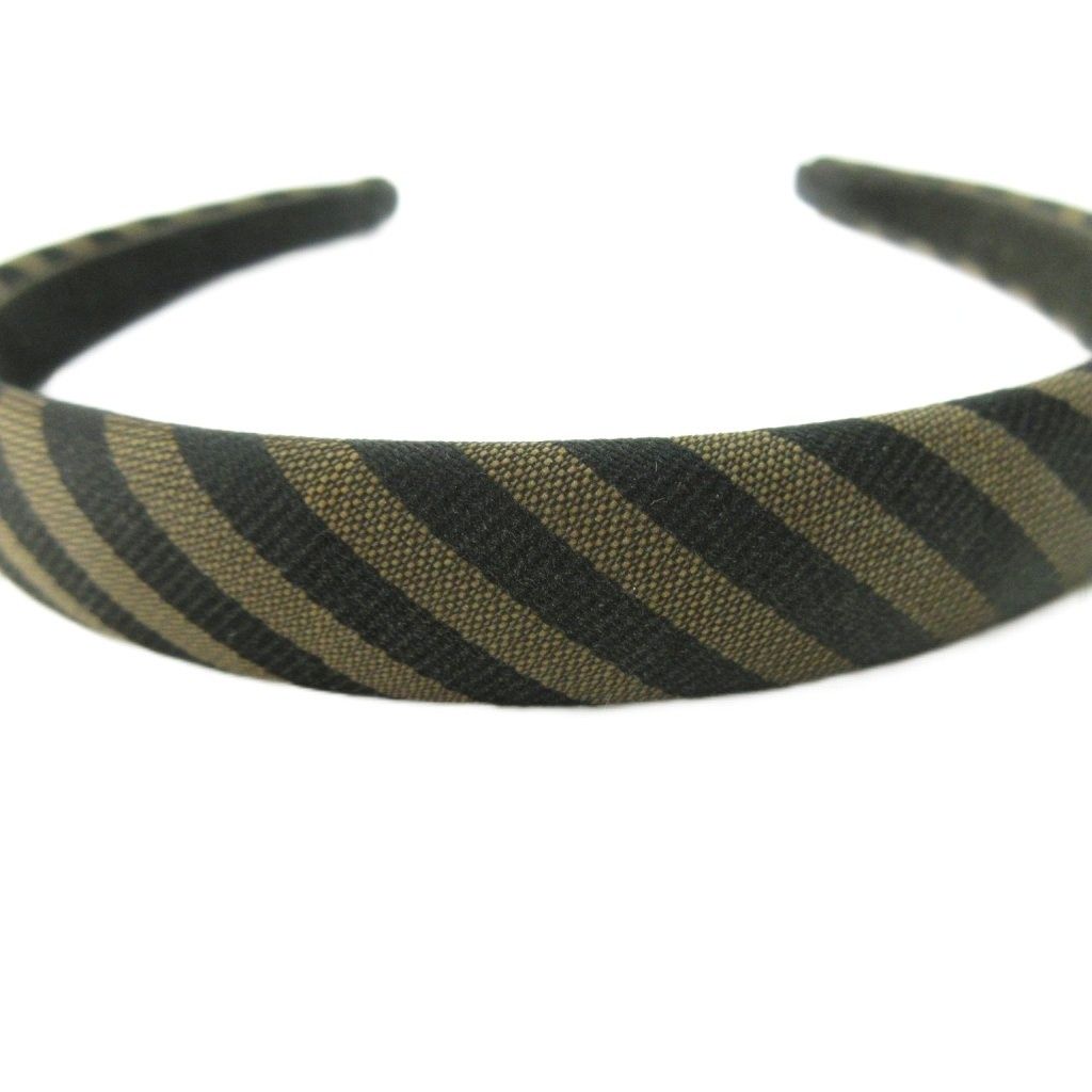 FENDI ズッカ柄 カチューシャ ダークブラウン FENDI バレッタ