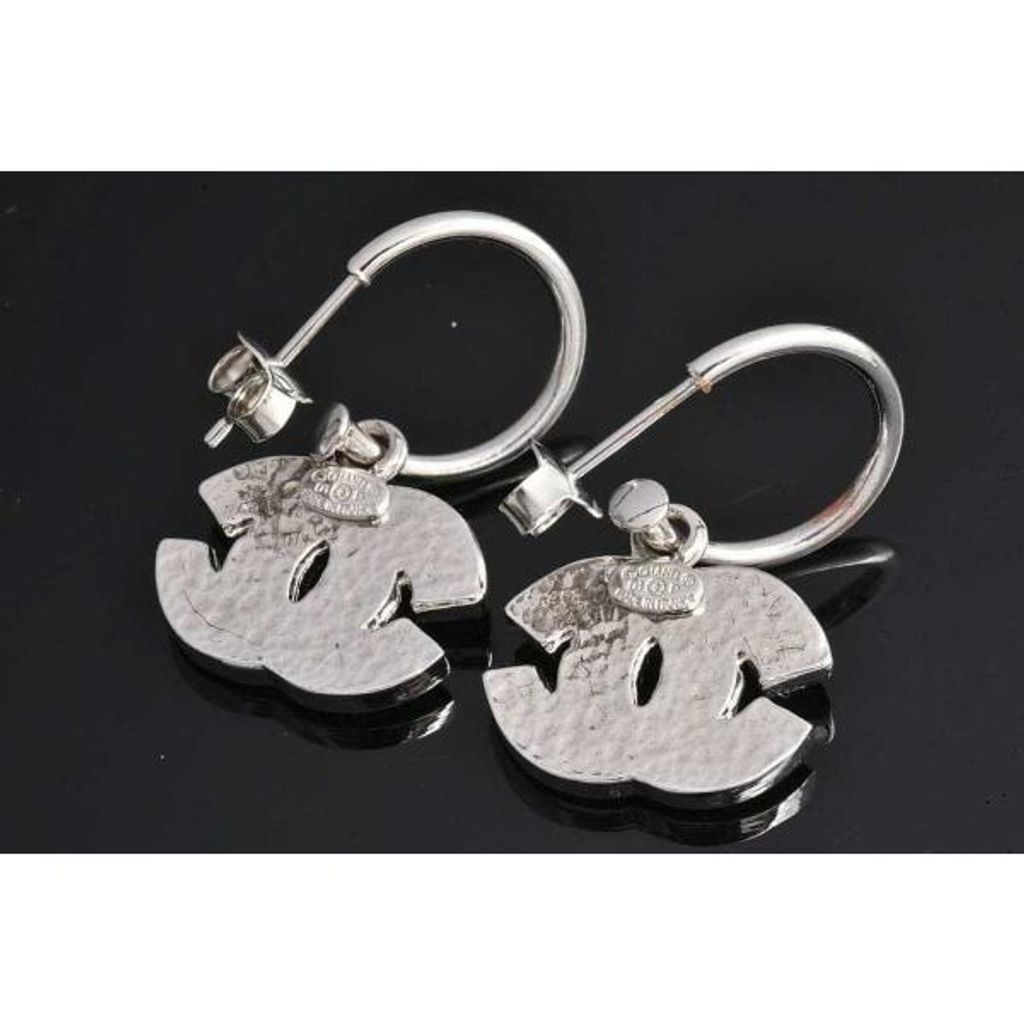 シャネル ココマーク スクエアピアス シャネル CHANEL ココマーク スクエア ラインストーン ピアス