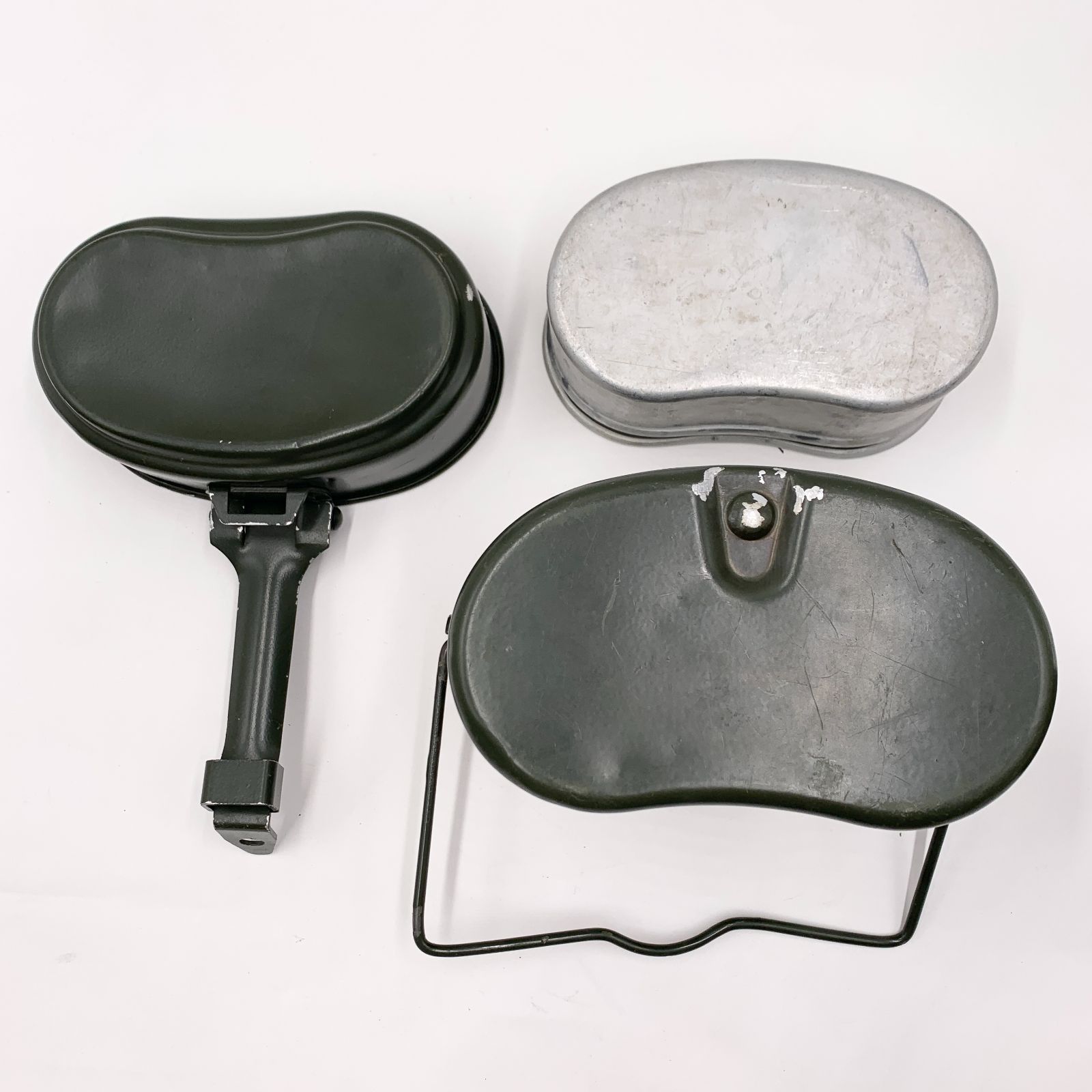 USED スウェーデン軍 アルミ飯盒セット B USED スウェーデン軍アルミ製