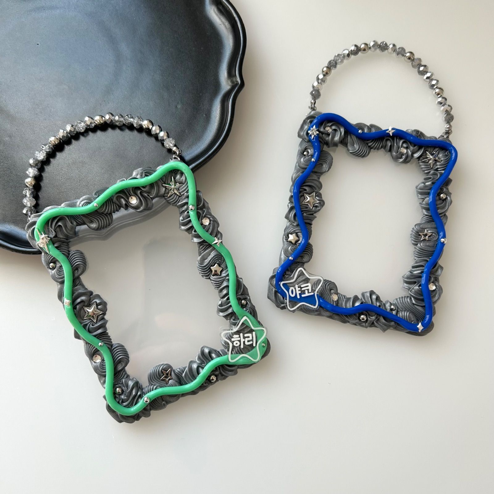 オーダーページ】デコトレカケース・デコスリーブ ブルーセット④