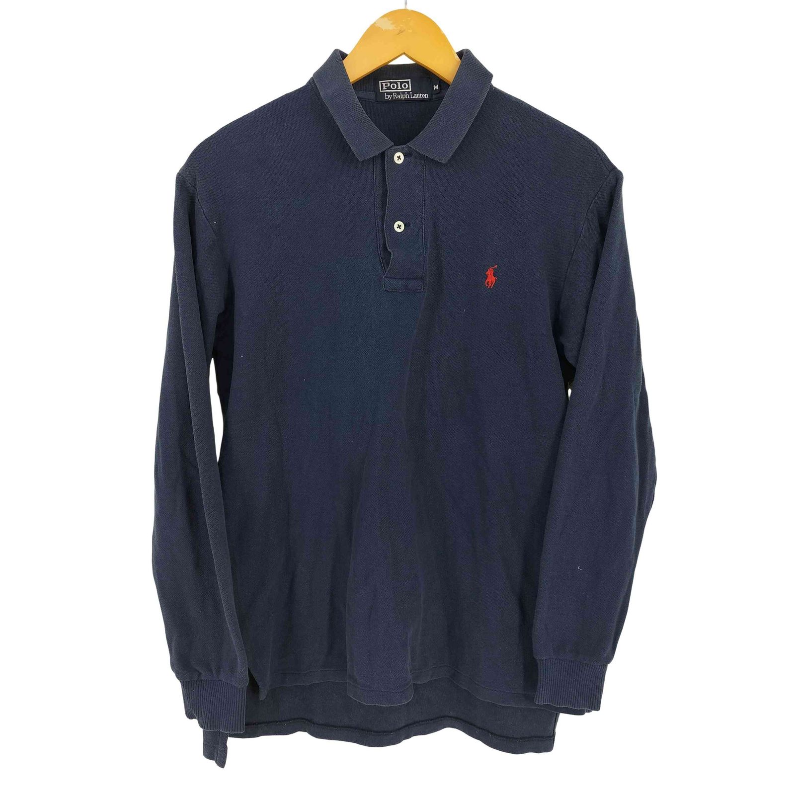 ポロバイラルフローレン Polo by RALPH LAUREN ナイガイ社 スモールポニー刺繍 ロングポロシャツ メンズ JPN：M 