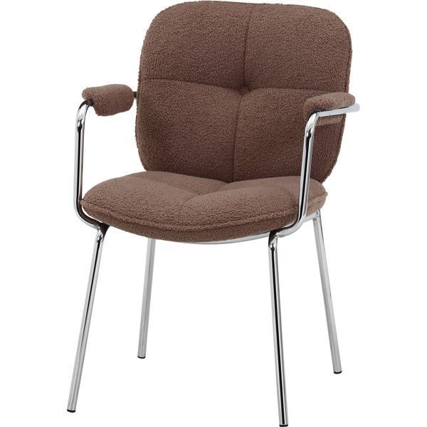 ダイニングチェア BR ダークブラウン 組立品