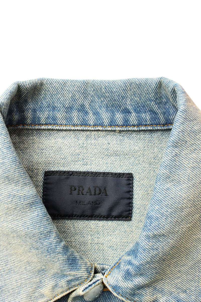 プラダ 23SS GEB227 S231 12K1 三角ロゴプレートデニムジャケット